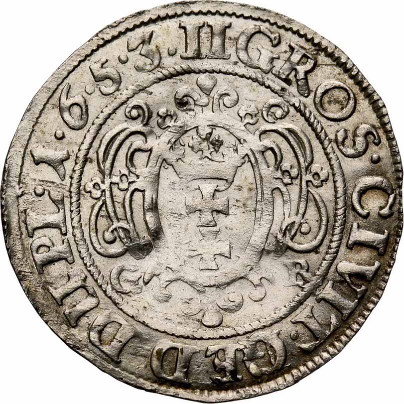Jan II Kazimierz. Dwugrosz 1653, Gdańsk